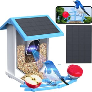 Smart Bird Feeder With Camera Solar-Powered WiFi